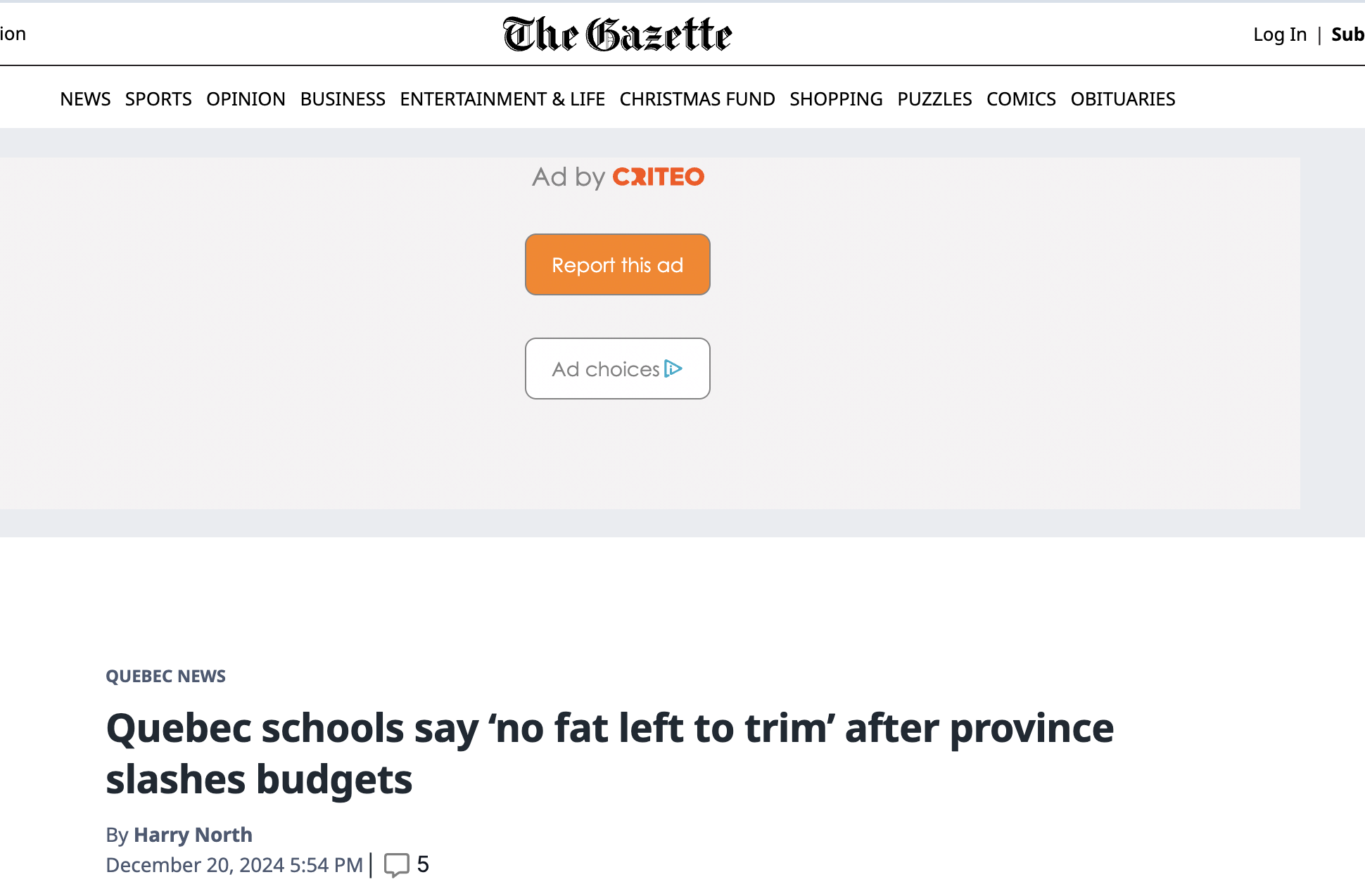 No fat left to trim’ after province slashes budgets