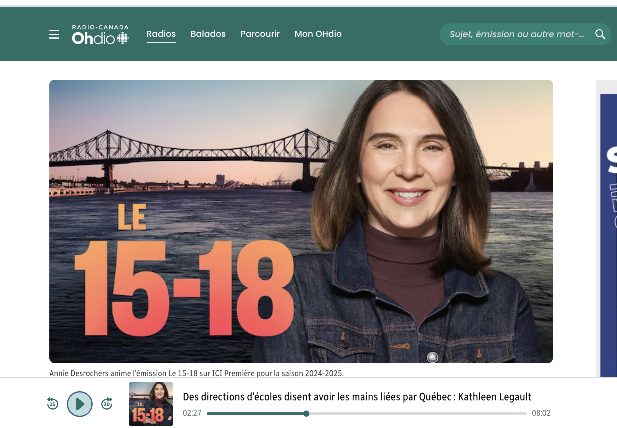 Kathleen Legault sur les contraintes mises par Québec à l'utilisation des ressources en éducation