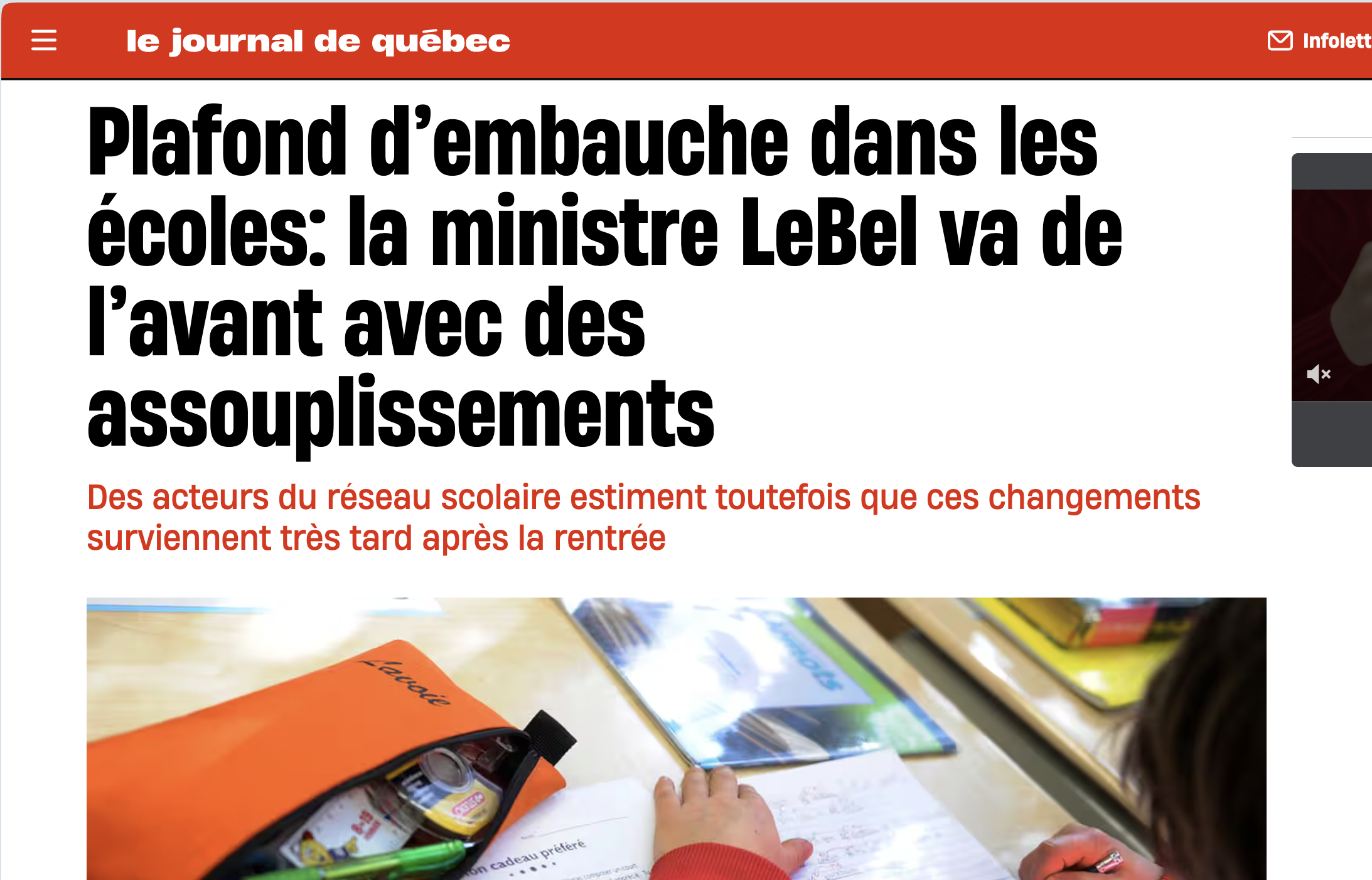 Assouplissements au plafond d'embauche dans les écoles