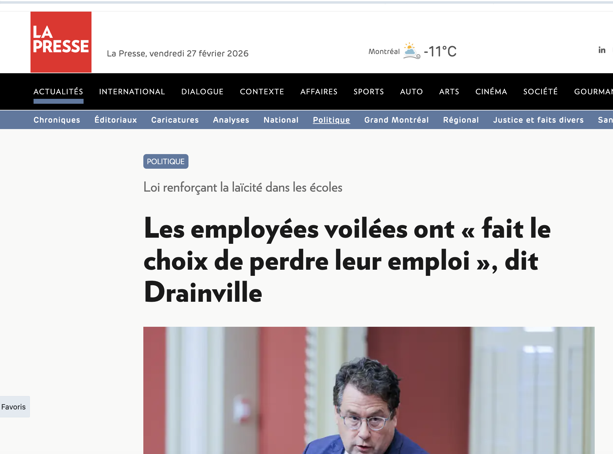 Les employées voilées ont « fait le choix de perdre leur emploi », dit Drainville