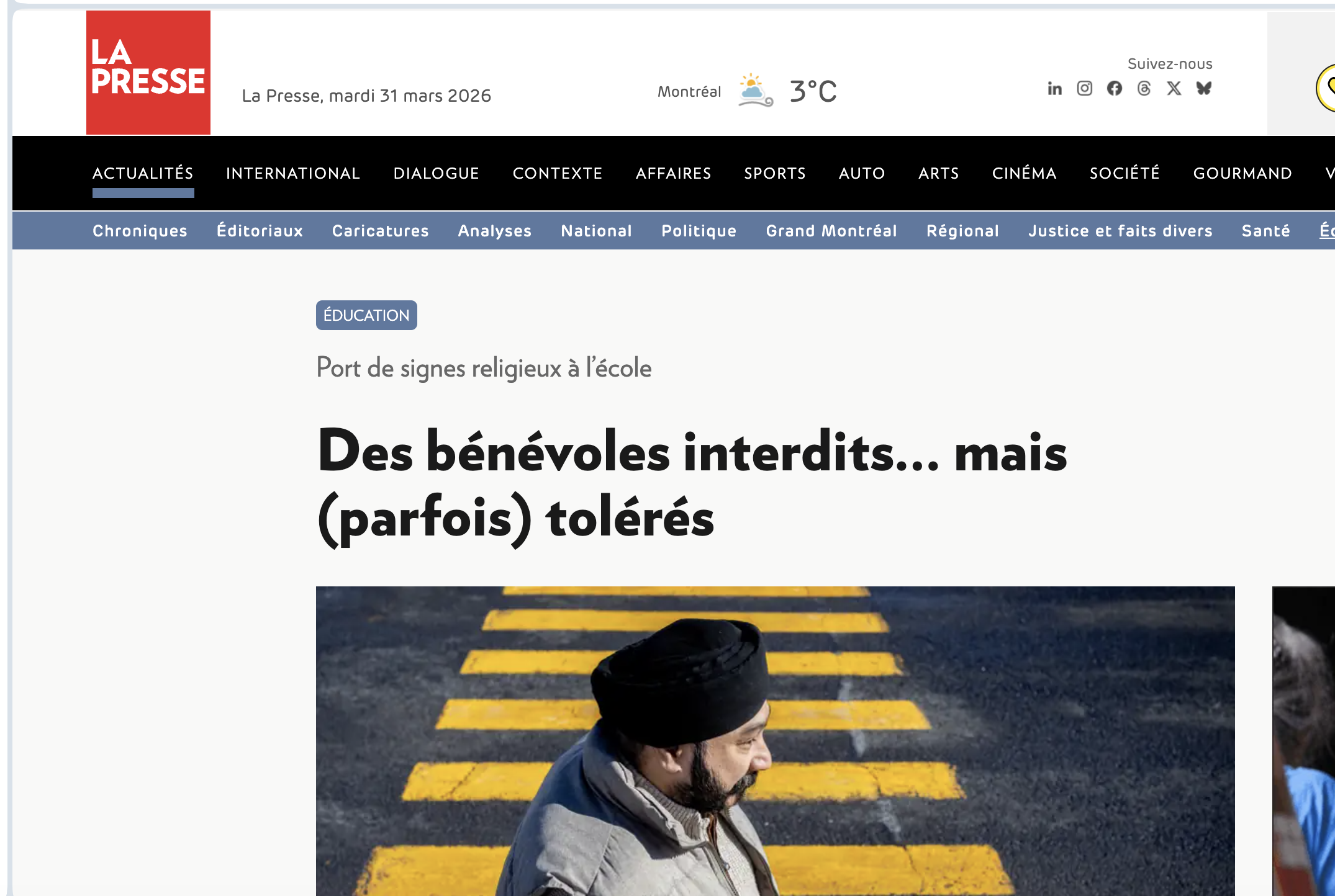 Port de signes religieux des parents bénévoles interdits... mais (parfois) tolérés