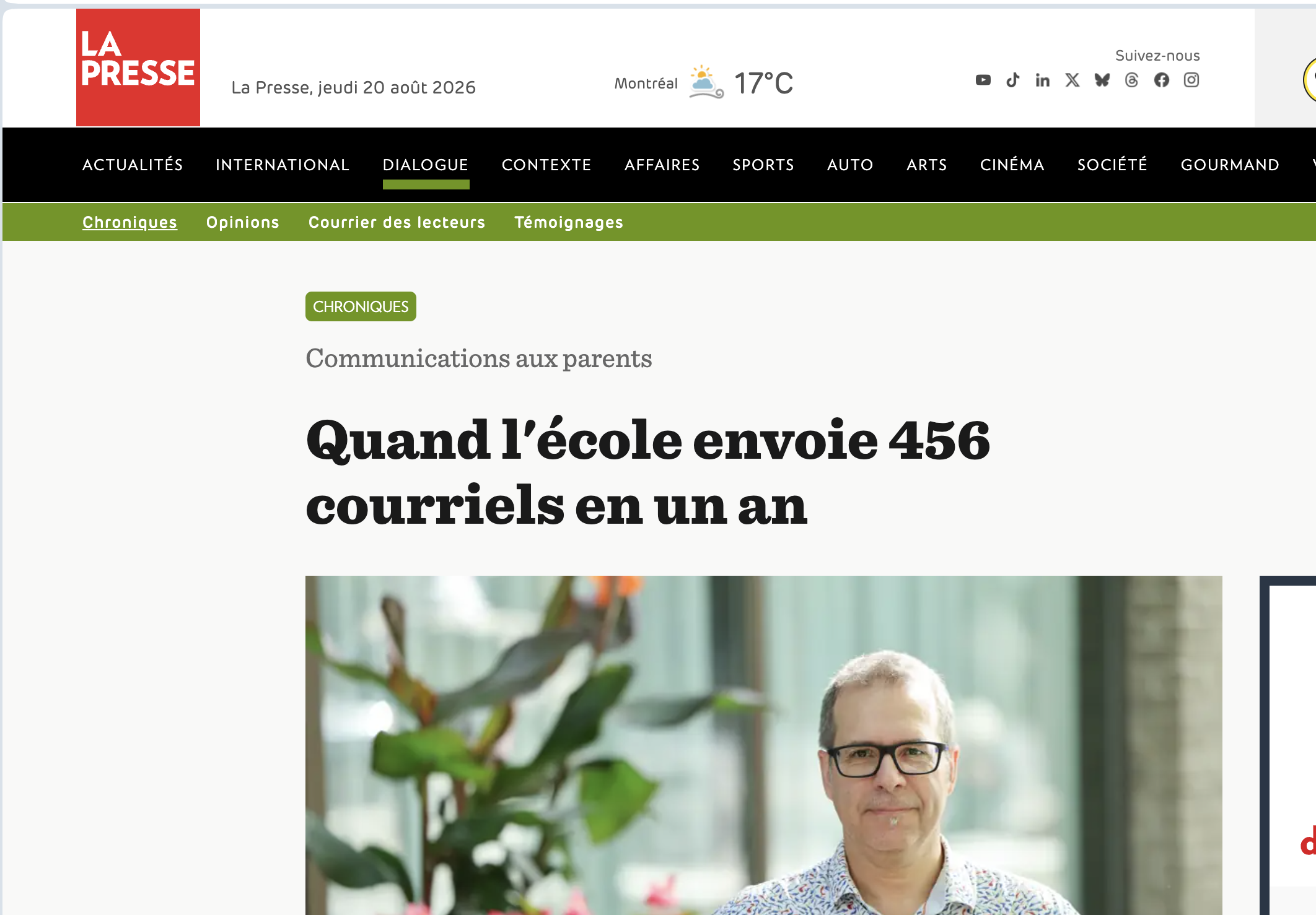Trop de communications aux parents ?