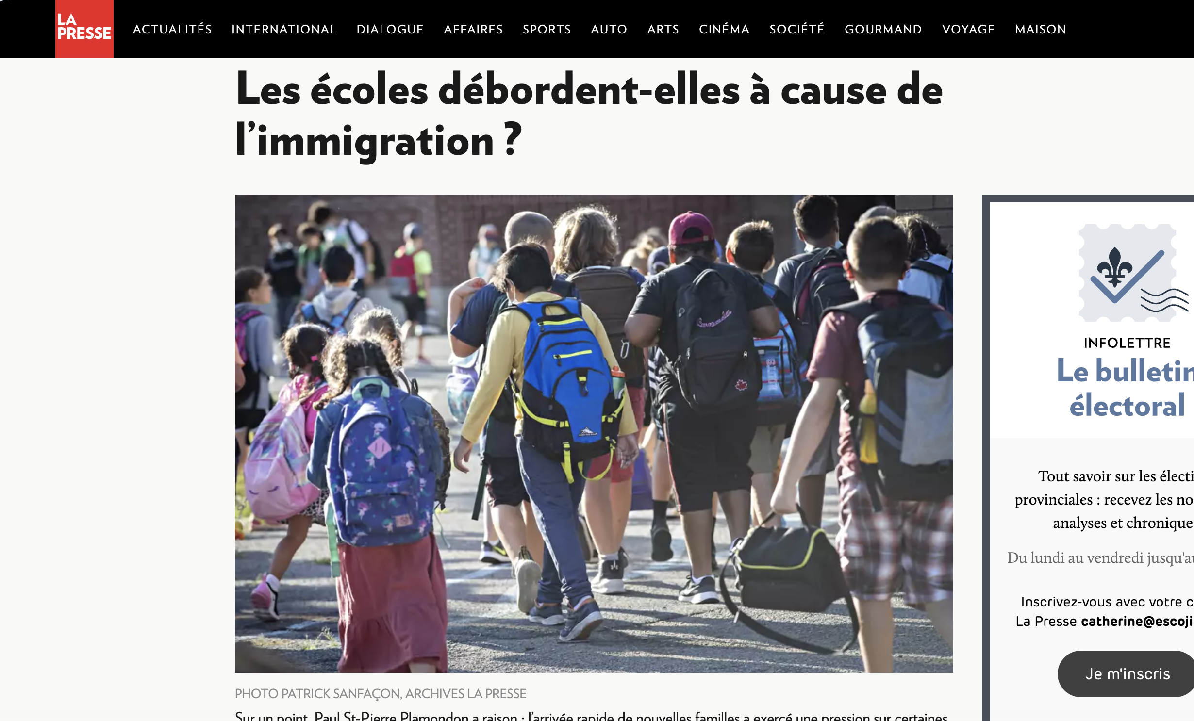 Les écoles débordent-elles à cause de l'immigration ?