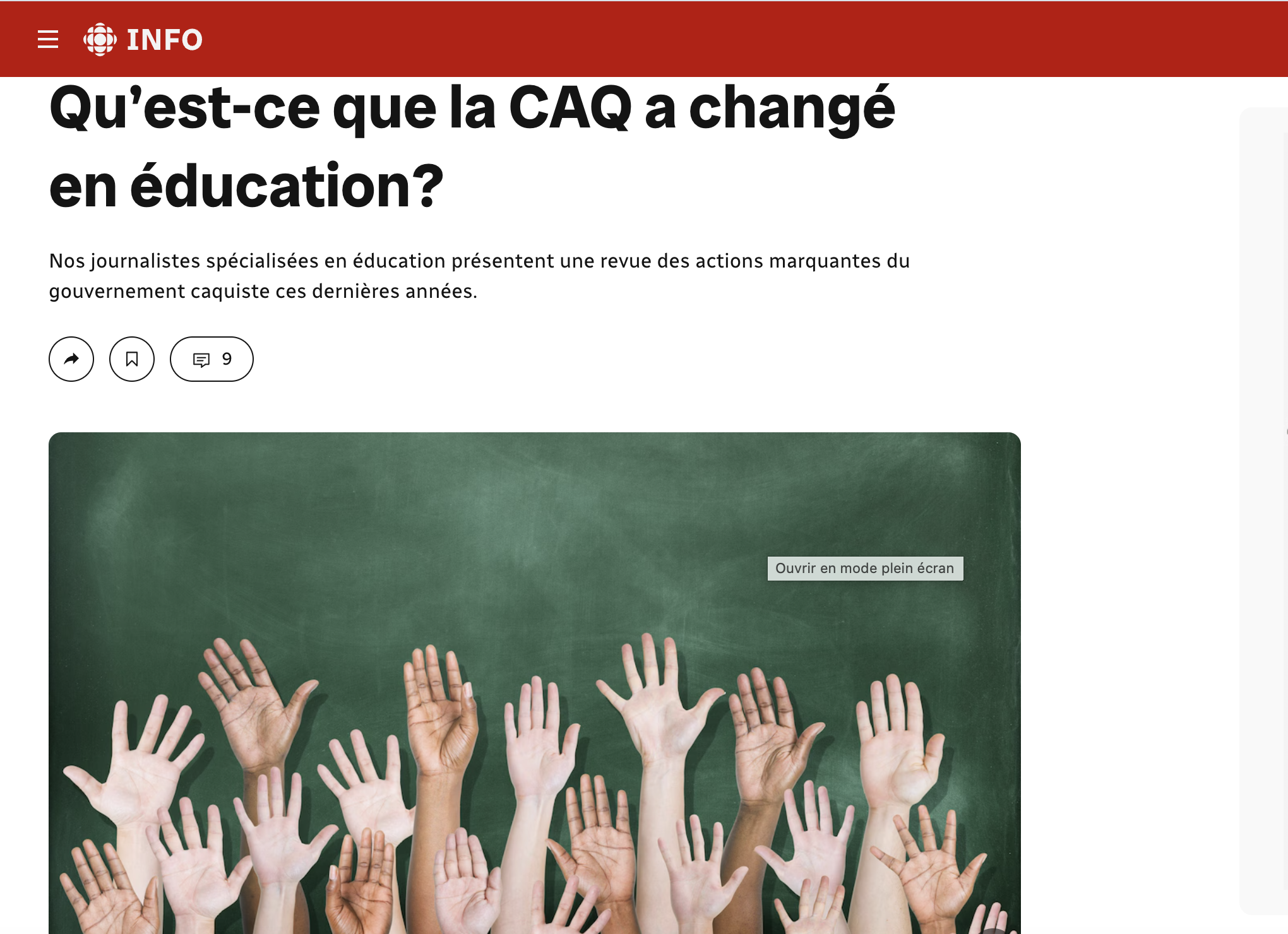 Qu'est-ce que la CAQ a changé en éducation ?